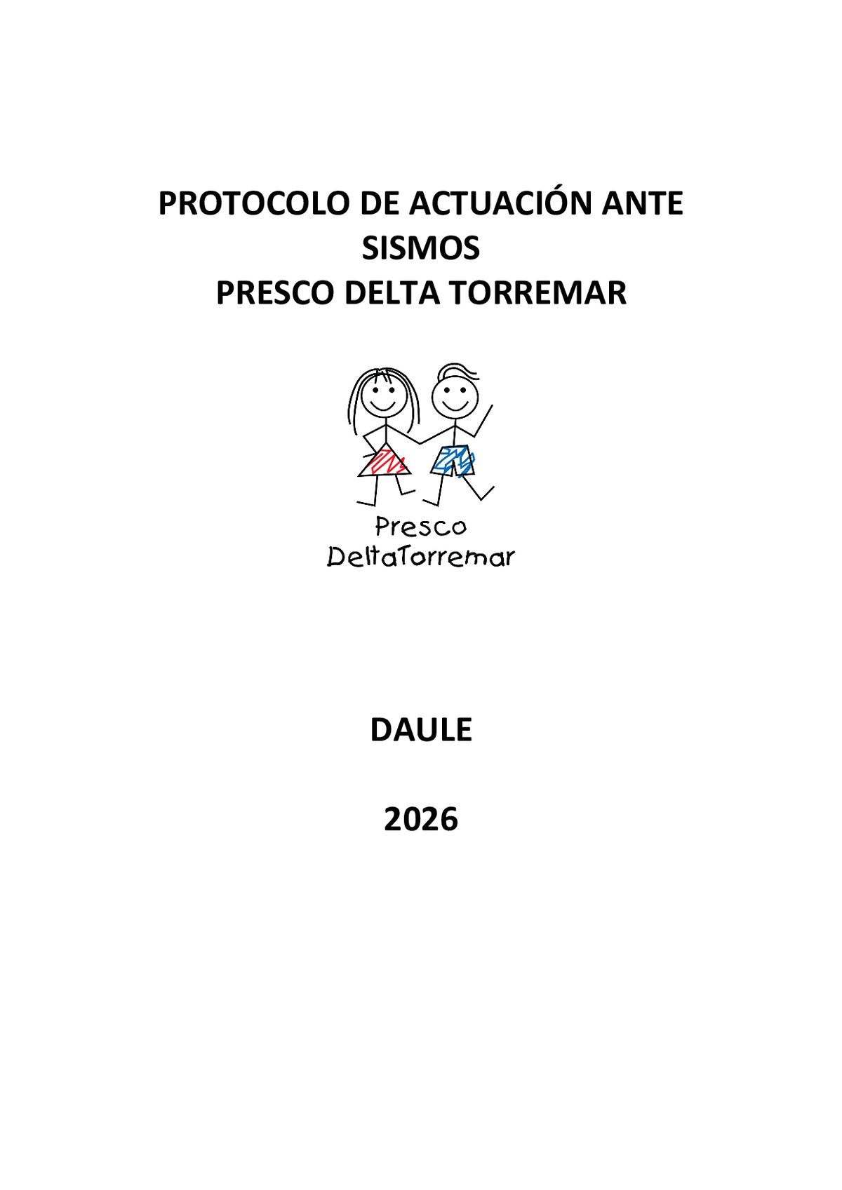 Protocolo de Actuación ante Sismos